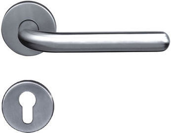 Maniglie di porta livellate tubolari dell'acciaio inossidabile dell'estremità rotonda per la porta del metallo