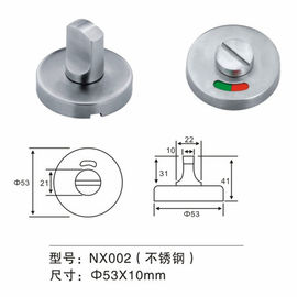 Hardware adatto della porta della manopola di porta di giro del pollice dell'acciaio inossidabile per la porta della toilette